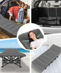 Comfy Built In Cushion Camping Cot With Pillow For Adults Portable Folding Bed for Sleeping in various outdoor and indoor settings