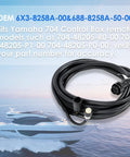 Main Wiring Harness For Yamaha Outboard Motor Remote Control 16.4ft Cable 10 Pin Plug And Play coiled on boat.