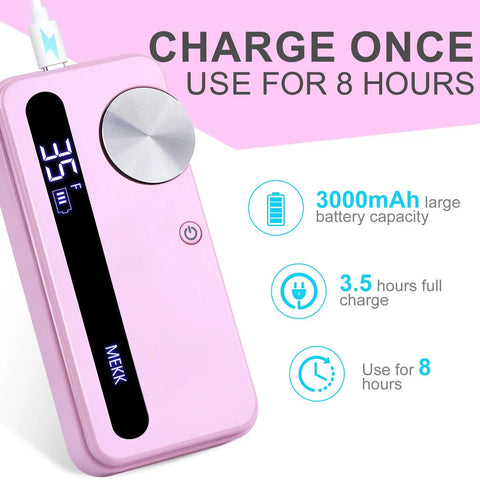Top Shelf Pro Grade Nail Drill Electric File For Acrylic Gel Polish Killer 35000Rpm Torque With Lcd Screen forward reverse settings and rechargeable battery.