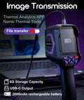 Pro Grade Thermal Imaging Camera With 240 X 240 IR Resolution And Heat Vision Clarity Two Point Eight Inch LCD Screen Less Than 50 mK Sensitivity And Smooth 25 Hz Frame Rate For Fast On Site Heat Detection, handheld view