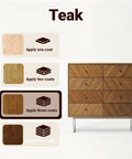 Diagram illustrating coat application for All In One Water Based Walnut Wood Stain And Sealer With Attached Brush.