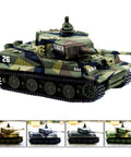 German Tiger I Panzer RC Tank 1 72 Scale With Rotating Turret Firing Sick Sound Effects showing detailed camouflage design.
