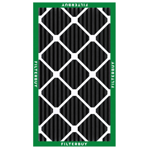 16x25x1 Air Filter MERV 10 Odor And Allergy Defense With Activated Carbon For Home HVAC Replacement, Electrostatic Pleated Filter