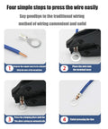 Four-step guide to using uninsulated ring terminals brass ring connectors for crimp on wiring tin plated wire terminals