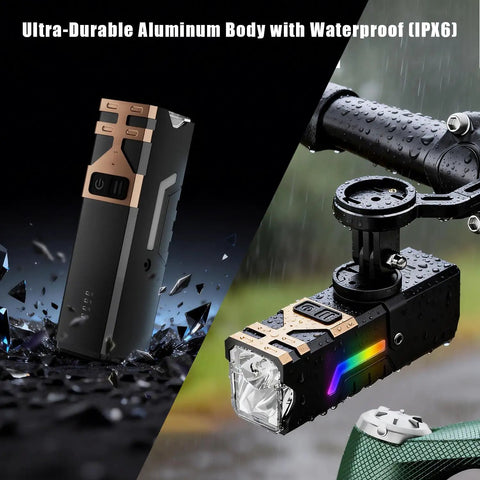 Beefed Up 2500LM Bike Light For Night Riding With Garmin And GoPro Mounts 4000mAh Rechargeable Headlight Waterproof LED