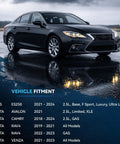 Vehicle fitment chart for 2 Piece Heavy Duty Front Wheel Bearing And Hub Assembly Replacement Kit For 2.5L Toyota Camry 2018 2024 RAV4 2019 2023 Venza 2021 2023 ES250 2022 2024 Avalon 5 Lug Direct Fit.