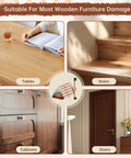 Image showing a 24 Piece Wood Repair Kit With 16 Color Wax Crayons And 8 Furniture Marker Touch Up Pens for tables, stairs, cabinets, and doors.