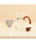 Next Level Pour Over Coffee Maker With Heat Resistant Borosilicate Glass Carafe And Comfortable Bamboo Handle Plus Durable Stainless Steel Filter
