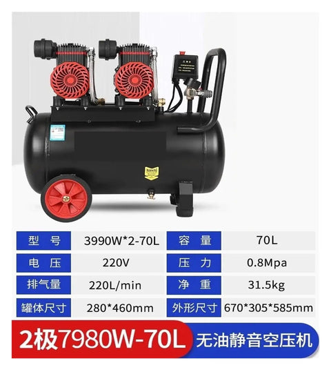 Top Shelves Industrial Grade Silent Air Compressor Oil Free High Pressure Air Pump For Heavy Duty Jobs No Messy Oil Just Pure Power And Quiet Operation Ideal For Pro Contractors Who Need Reliable Performance Anytime