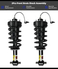 2 Pcs Front Struts Absorber Assembly With Magnetic Spring For Cadillac Escalade ESV Suburban Tahoe GMC Yukon 1500 2015 2020 Front Shock Replacement Premium Quality, showing black coil spring design.
