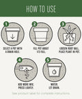 Step-by-step guide on using Top Shelf 4 Quart Indoor Plant Potting Mix Loaded With Fast Feeding Fertilizer.