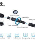 MX66 6 Channel UHF Wireless Microphone System With Six Handheld Mics showing metal construction and features