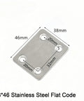 4 Pack Hella Durable 304 Stainless Steel Mending Plates For Wood Repair Include Screws Rust Proof Flat Corner Braces 38x46mm dimensions