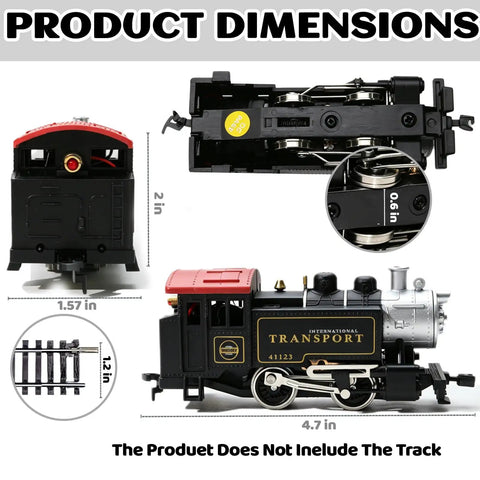 Compact 0 4 0 Powered Steam Locomotive With 12V Motor Metal Wheelsets And Factory Knuckle Couplers Ideal Yard Switcher