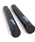 Two XL Survival Ferro Rod Half Inch By Five Inch Fire Starters With Drilled Flint Steel And Toggle Lanyard Holes, Side View