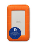 Orange Rugged USB-C Portable External Hard Drive 5TB for Mac and PC, Drop Resistant, Shock Proof, Dust and Rain Proof