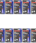Blue Gel Threadlocker For Metal Threads, Medium Strength, Removable With Hand Tools, Vibration Resistant, 10 pack