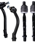 Front Tie Rod End Kit 4Pc For Hyundai Santa Fe 2007 2012 And Kia Sorento 2011 2012 Inner Outer Tie Rods Replacement Set on white