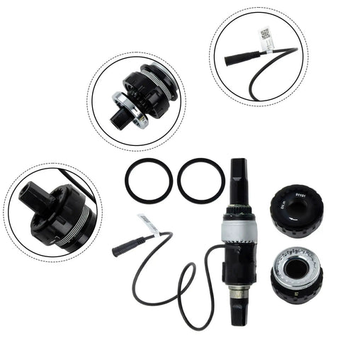 Torque Center Axle Sensor for Bafang Mid Drive Motors, 73mm Bottom Bracket Steel Power Assist Sensor, 6-pin cable view