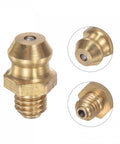 Brass Straight Grease Fitting M5 X 0.8mm Thread Hydraulic Fittings Set, durable rust resistant lubrication port
