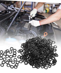 500-Piece Spring Wave Washer Kit Set For Home Auto And Marine Use Heavy-Duty Wave Washers Compression Gaskets Electrical Connection Seals Vibration-Resistant Assortment For DIY Repairs And Upgrades, black washers