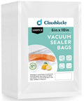 Heavy Duty Vacuum Sealer Bags For Food Storage 6x10 Inch Pint Size 100 Count Pre Cut BPA Free Textured Bags For Meat Cheese Fruit