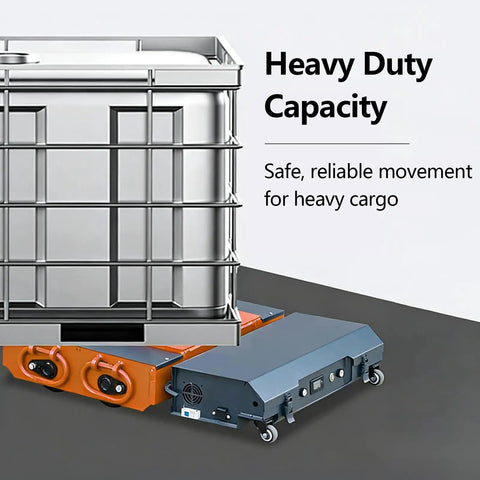 Heavy Duty 50 Ton Electric Machinery Mover Skate With Remote Control Moves Massive Loads Smoothly, features heavy cargo support.