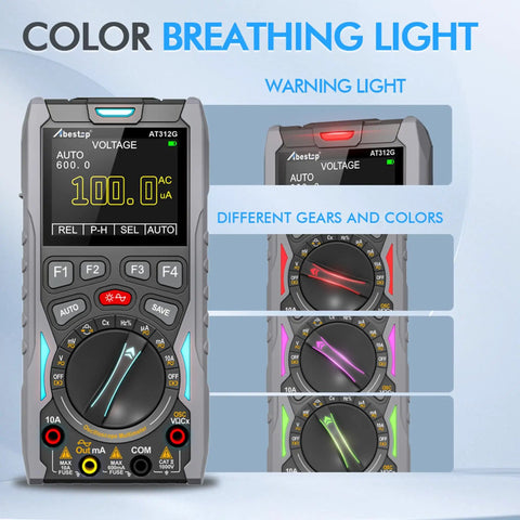 All In One Handheld Oscilloscope And Multimeter With Built In Signal Generator 12MHz Bandwidth 50MSa Per Second close-up display