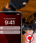 BT Vibration Sensor Add On For CarLock Device Amped Up Theft Protection With Instant Motion Alerts Extends CarLock OBD Or Wired System Not Standalone Easy Install On Doors Or Valuables, phone alert on car door vibration