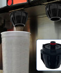 4 Pack UF1 Nozzle And Diffuser Assembly For Carbonation Boost In Beverage Makers Quick Response Nozzle Set For Home Soda Systems Matte Black Finish 45.7 mm