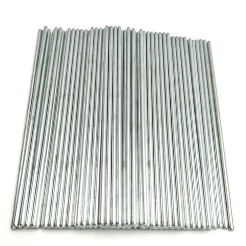 2mm Diameter STEM Toy Shaft Rods Set, 100 Pcs Round Axles For DIY RC Cars Boats And Helicopters, 2mm By 100mm Metal Rods