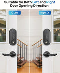 Smart Door Lock With Fingerprint And App Control Keyless Entry No Keys Needed Auto Lock Deadbolt Electronic Keypad for left and right doors