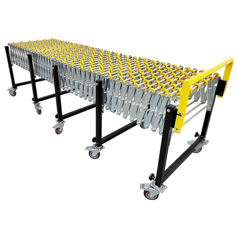 Heavy Duty Portable Conveyor Roller Stand With Adjustable Length And Height Fits Tight Spaces For Moving Big Cartons Super Smooth ABS Skate Wheels
