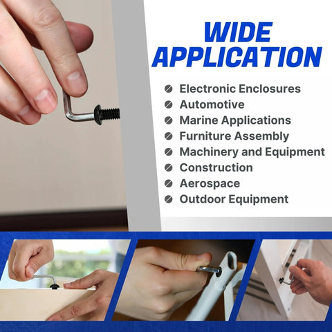 Wide application of Heavy Duty Button Head Socket Cap Screws 2 56 By 3 16 Inch 100 Pcs in various uses like automotive and furniture.