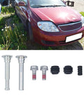 Premium Rear Brake Caliper Slider Pin Kit Fits Toyota E12 2002-2007 Direct Fit Replacement For Smooth Stopping And Reliable Car Performance Plus Easy Installation metal pins and rubber boots