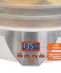 Kickass Efficient Digital Food Dehydrator Featuring Five Generous Trays And Smart Temperature Controls for displaying LCD panel at 135°F.