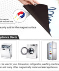 Appliance compatibility of Cute Brown Bunny Egg Easter Magnetic Cover for Refrigerator Door and Dishwasher Front, PVC-coated sheet display.