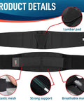 Back Support Belt For Lower Back Pain Relief With Lumbar Pad Breathable Brace For Women And Men Sciatica Herniated Disc Scoliosis Relief Adjustable Plus Size Waist From 24.4 To 74.8 Inches All Day Comfort with lumbar pad and elastic mesh details