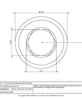 Top Tier Grade 2 Pure Titanium Socket Head Cap Screws 1/4-20 X 1-1/2 Inch Unc technical drawing of screw dimensions.