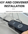 Heavy Duty All Season Road Ready Universal Fit Waterproof EV Charger Cover Shield showing installation process and clear protection.