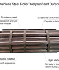 Light Duty Conveyor With Unpowered Roller Slides, 2.5cm Galvanized Steel Rollers, Sturdy Frame, 40cm By 120cm, Perfect For Material Handling And Warehouse Use, Easy Load And Unload, Built To Haul, Durable Rust Resistant Build. Stainless steel rollers bundled for conveyor use