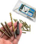25 Pack 1/4-20 X 2 Inch Hanger Bolts With Rust Proof Zinc Finish Includes Steel Driver And HSS Drill Bit on hand