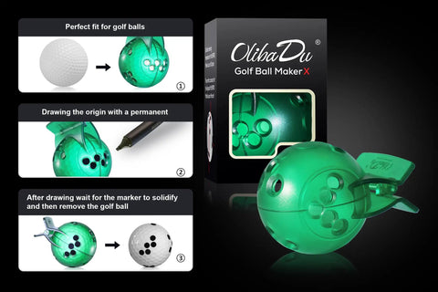 Golf Ball Marker Stencil For Launch Monitors Easy No Brainer Way To Mark Any Golf Ball For MLM2PRO Durable ABS Green Template