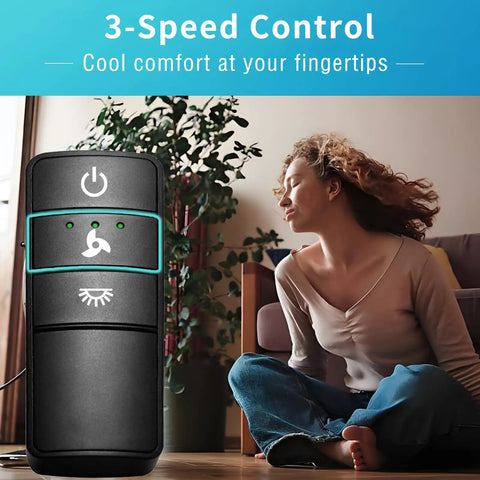 Ceiling Fan Remote Control Replacement For Hampton Bay And Home Decorators Collection Fans, 3 Speed Settings With Light Dimmer