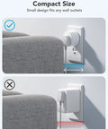 4 Pack Smart Plugs With Bluetooth Or WiFi Stability compact size comparison to bulky plug in wall outlet