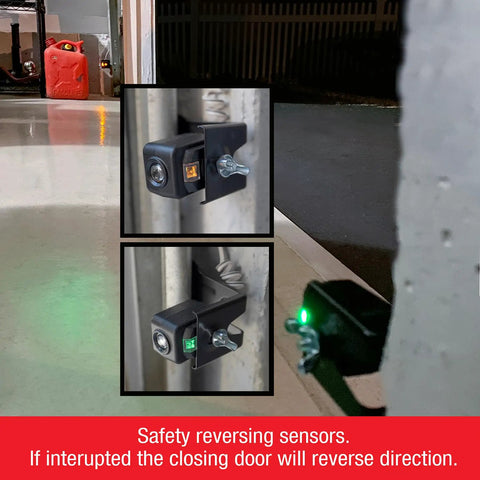 Replacement Garage Door Safety Sensor Kit 2 Pack For Openers After 1997 Low Profile Obstruction Sensing Easy Alignment Troubleshooting Ready Safe Reversal System For Most Residential Garages