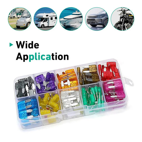 Must Have 120 Piece Car Fuse Assortment Kit With 2A To 35A Mini Blade Fuses Plus Fuse Puller Universal Automotive Replacement Fuses