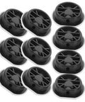 Durable Round Pin Buckle Sectional Furniture Connectors for Couch and Sofa, black PP material