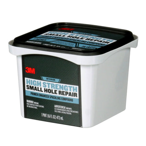 High Strength Spackling Compound 16 Oz For Quick Nail Hole Repairs, Primer Enhanced, 3X Faster Than Vinyl Spackling, No Shrinking Or Cracking, Resists Paint Flash, Great Hiding Power For Holes Up To 3 Inches