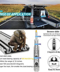 Beefy Heavy Duty 500lbs Drawer Slides with Full Extension Ball Bearing Rails, tool box application, thickened steel plate